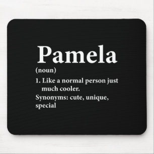 Pamela Name Definition Funny D Mouse Pad