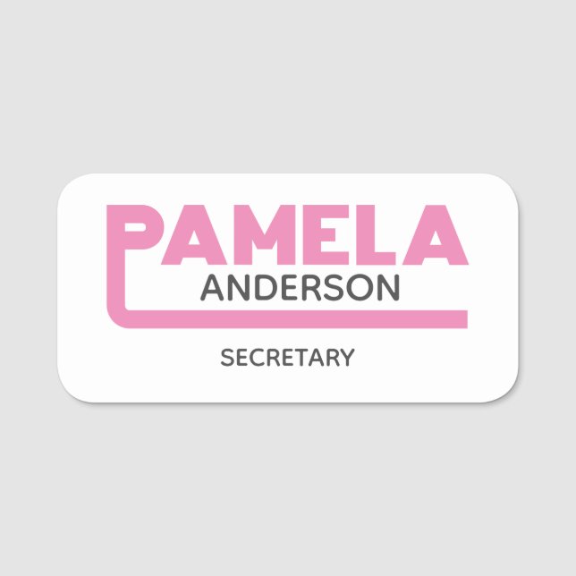 Pamela Name Tag (Front)