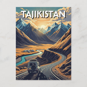 Pamir Highway Tajikistan Travel  Postcard