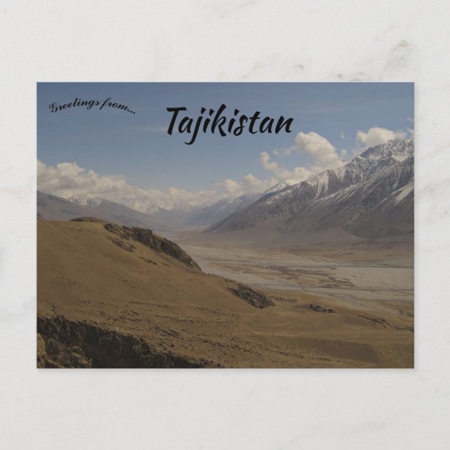 Pamir Mountains in Tajikistan Postcard (Front)
