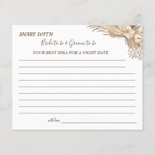 Pampa Grass Share a Date Night Idea Card