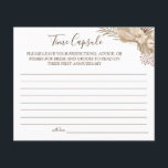 Pampa Grass Time Capsule wedding anniversary card<br><div class="desc">Add your own information and for further customisation,  click the link "click to customise further".
~ Check collection for matching games,  invitation,  signs,  and more ~</div>