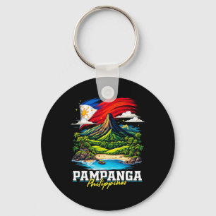 Pampanga Philippines Souvenir Filipino Flag  Key Ring
