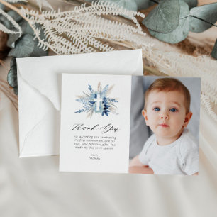 pampas first communion photo thank you card