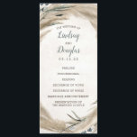Pampas Grass and Greenery Boho Wedding Programs Programme<br><div class="desc">Pampas grass boho wedding programs</div>