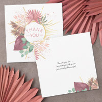 Pampas Grass and Mandala Boho Pink and Gold