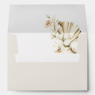 Pampas Grass Baby Girl Clothesline Baby Shower Envelope