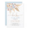 Pampas Grass Baby in bloom shower boy invitation