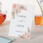 Pampas grass blush rose floral cards gifts sign