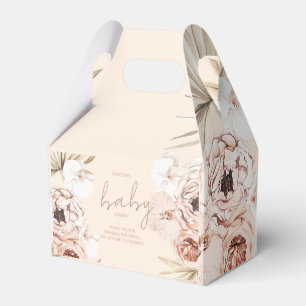 Pampas Grass Boho Bohemian Baby Shower Favour Box