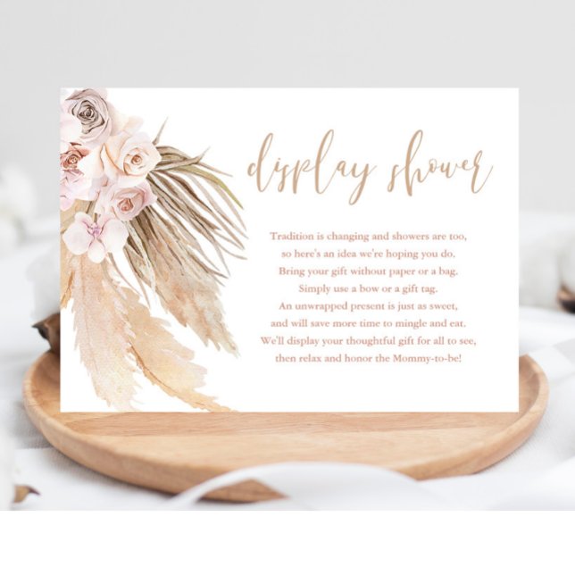 Pampas grass boho bohemian display shower inserts (Creator Uploaded)