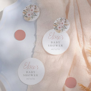 Pampas Grass Boho Colors Desert Girl Baby Shower Confetti