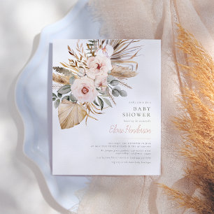 Pampas Grass Boho Desert Budget Girl Baby Shower