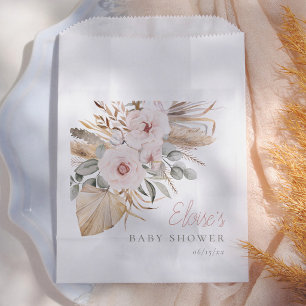 Pampas Grass Boho Desert Girl Baby Shower Favour Bags