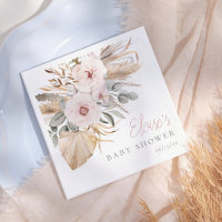 Pampas Grass Boho Elegant Girl Baby Shower