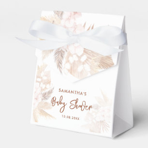 Pampas Grass Boho Girl Baby Shower Favour Box