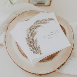 Pampas Grass Boho Minimal Napkin