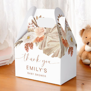 Pampas Grass Boho Thank You Desert Baby Shower Favour Box