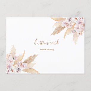 Pampas grass custom card