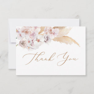 Pampas Grass desert thank you card