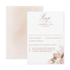 Pampas Grass Dried Foliage Wedding RSVP