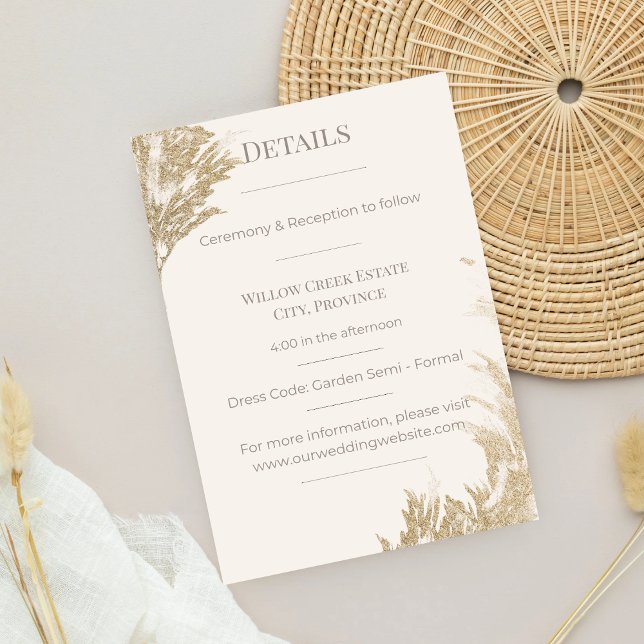 Pampas Grass Enclosure Card (Pampas Grass Enclosure Card)