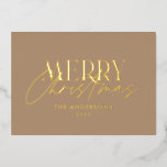 Pampas grass eucalyptus moody modern terracotta fo<br><div class="desc">Pampas grass eucalyptus moody modern boho elegant modern typography terracotta,  black,  natural and sage green Christmas card.</div>