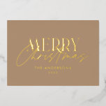 Pampas grass eucalyptus moody modern terracotta fo<br><div class="desc">Pampas grass eucalyptus moody modern boho elegant modern typography terracotta,  black,  natural and sage green Christmas card.</div>