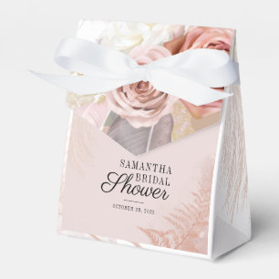 Pampas Grass Floral Chic Bridal Shower Favour Box