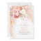 Pampas Grass Floral Terracotta Wedding Invitation