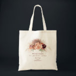 Pampas Grass Floral Terracotta Wedding Tote Bag<br><div class="desc">Pampas grass floral terracotta wedding bags</div>