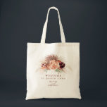 Pampas Grass Floral Terracotta Wedding Tote Bag<br><div class="desc">Pampas grass floral terracotta wedding bags</div>