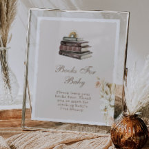 Pampas Grass Girl Clothesline Books Baby Shower