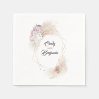 Pampas Grass King Protea Floral Wreath Wedding