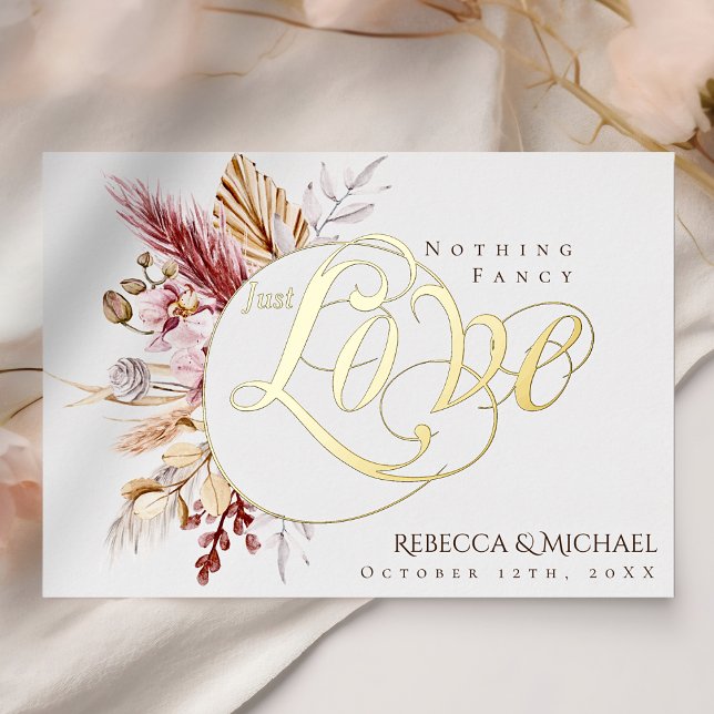 Pampas Grass Nothing Fancy Just Love Boho Wedding (Creator Uploaded)