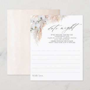 Pampas Grass Orchids Bridal Shower Date Night Idea