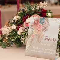 Pampas Grass Terracotta Boho Chic Wedding Party