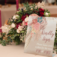 Pampas Grass Terracotta Boho Chic Wedding Party