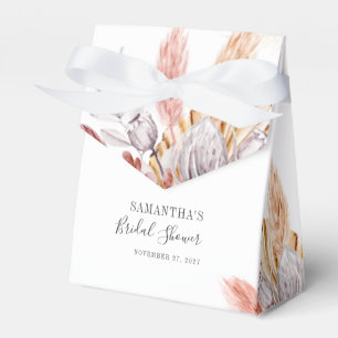 Pampas Grass Terracotta Botanical Bridal Shower Favour Box