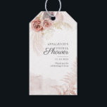 Pampas Grass Terracotta Dried Palms Bridal Shower Gift Tags<br><div class="desc">Create your very own custom and personalised Pampas Grass Tan Bridal Shower Paper Guest Towels with your shower details easily by simply clicking the "Personalise" button above. Use the "Customise it" button to further re-arrange and format the style and placement of text. Could easily be repurpose for other special events...</div>