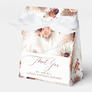 Pampas Grass Terracotta Flowers Tropical Favour Box