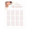 Pampas Grass Terracotta Wedding Seating Chart