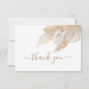 Pampas Grass thank you Card