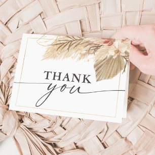 Pampas Grass Thank You Card