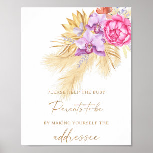 Pampas - Help the Busy Parents-to-Be Addressee Poster