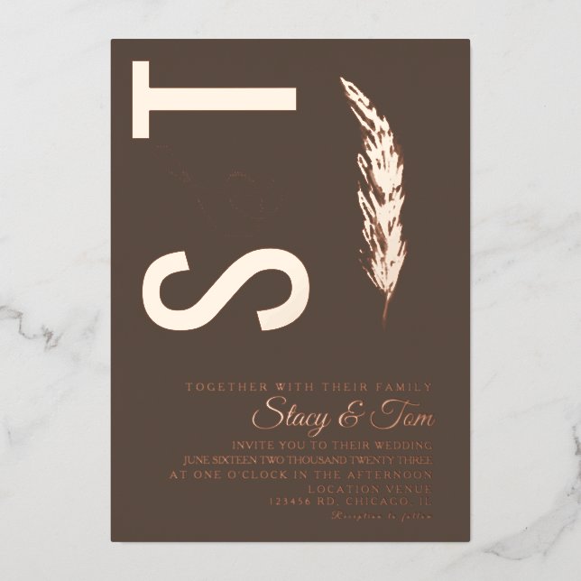 Pampas Logo  Ampersand Wedding Pressed   (Front)