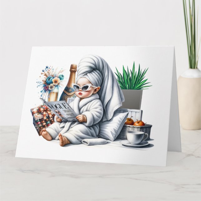 Pamper Yourself - See Back -  Card (Front)