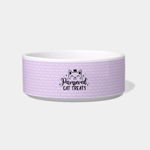 Pampered Cat Treats Bowl