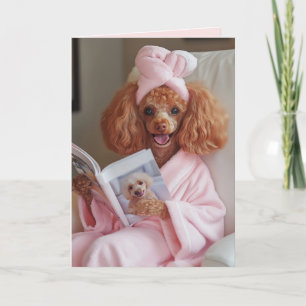 Pampered Poodle Reading Day Invitation