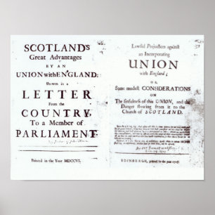 Pamphlets showing both sides poster